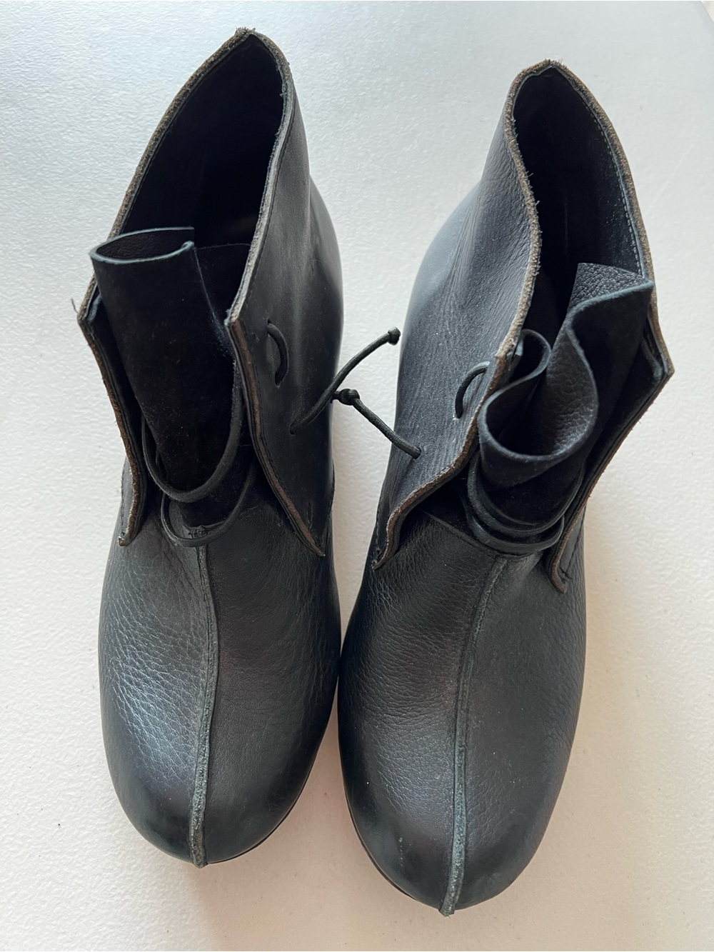 Elena Dobele, Women’s Black Leather Lace-Up Boots